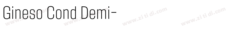 Gineso Cond Demi字体转换